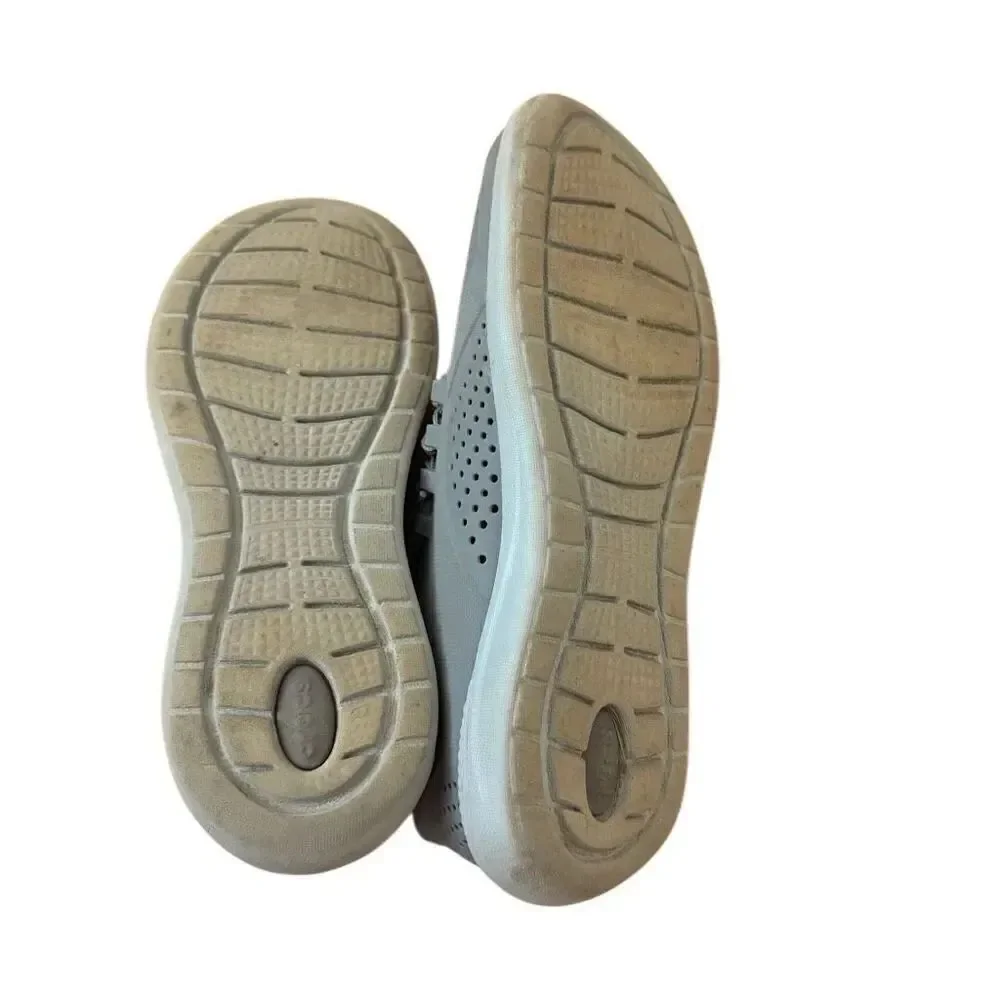 Crocs Sneakers LiteRide Pacer Lace Up Shoes Gray Vented Holes Men’s Size 8